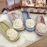 handmade flower slipper